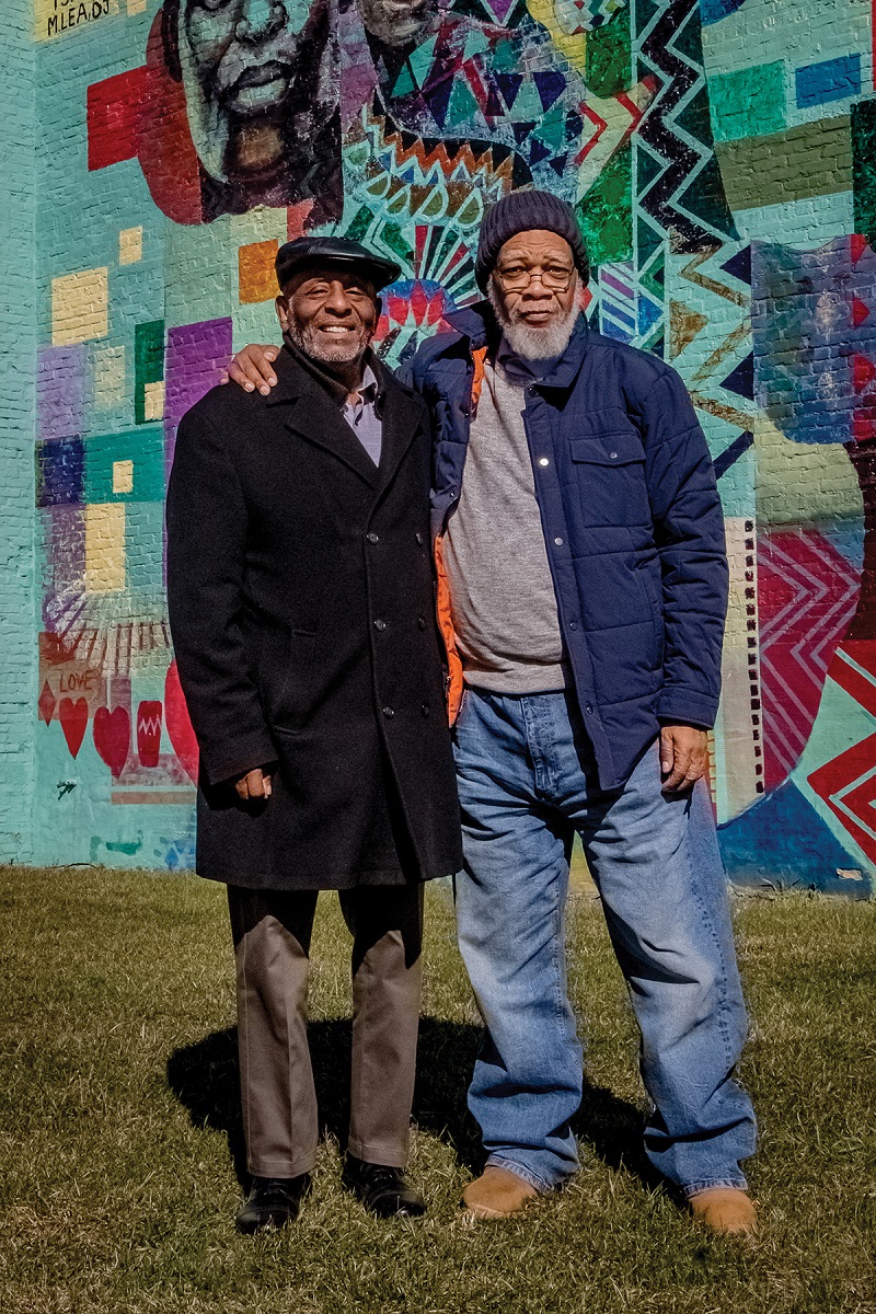 Milwaukee PBS Producer Everett Marshburn with Clayborn Benson, founder and curator of the Wisconsin Black Historical Society and Museum. Photo by TJ Lambert/Stages Photography Milwaukee PBS Producer Everett Marshburn with Clayborn Benson, founder and curator of the Wisconsin Black Historical Society and Museum. Photo by TJ Lambert/Stages Photography