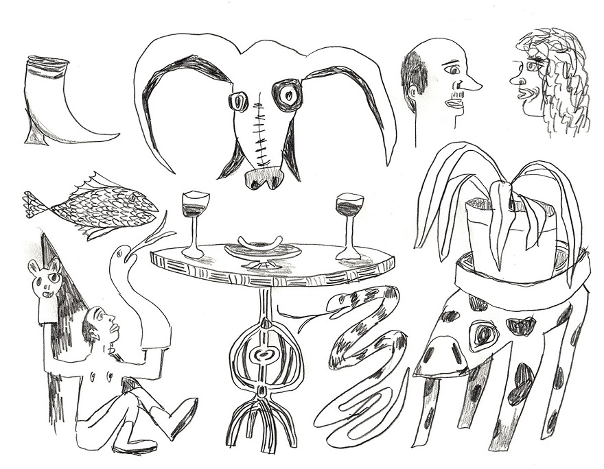 Colin Matthes, The Days Go by Like Wildness, pencil on paper, 9 x 12 inches